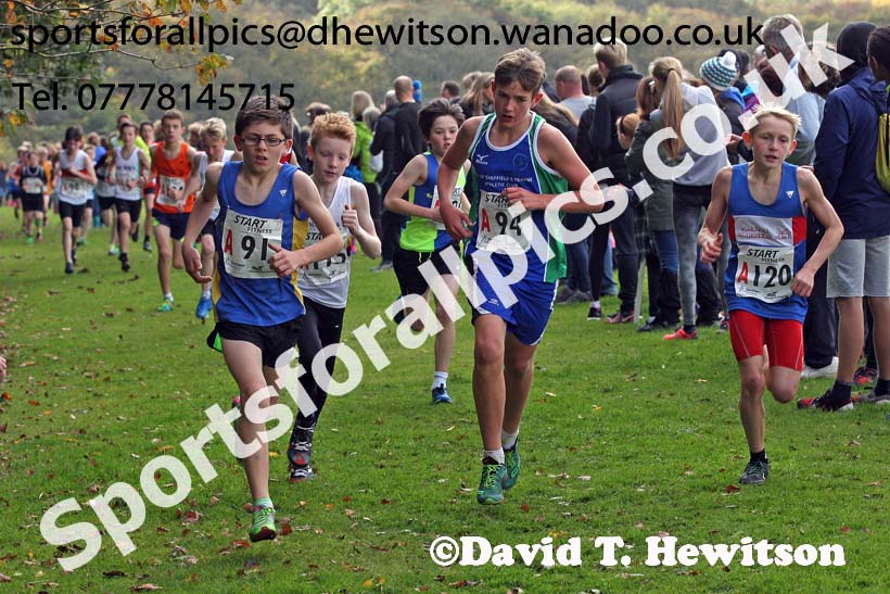 Boys under-13s Northern Cross Country Relays. Photo: David T. Hewitson/Sports for All Pics